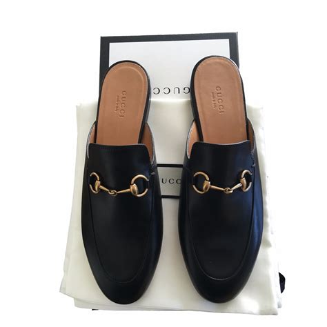 black gucci mule|Gucci mule loafer.